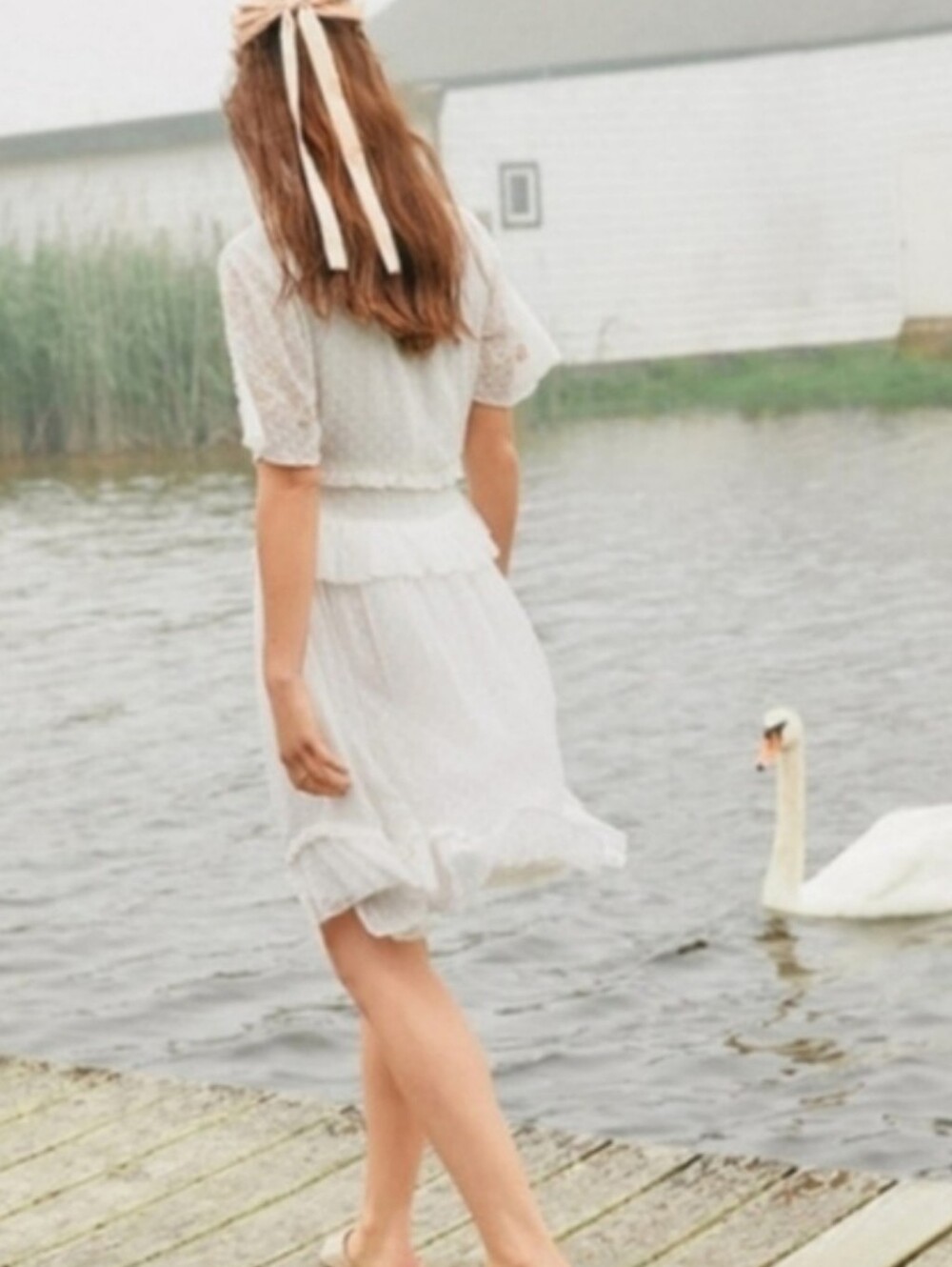 Anthropologie Ranna Gill White Basilia Tunic Dress S